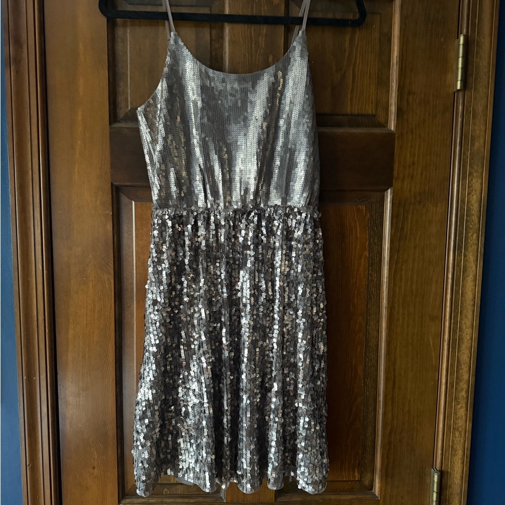 Sparkling Bronze Sequin Dress